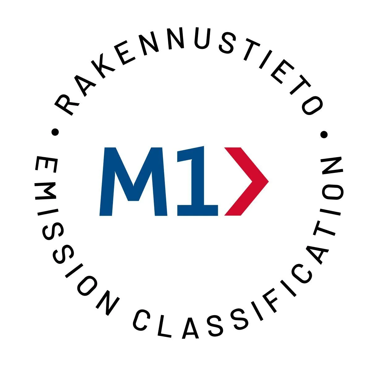Znak M1 odnosi się do systemu klasyfikacji emisji materiałów budowlanych opracowanego przez Building Information Foundation RTS w Finlandii i przyznawany jest materiałom budowlanym o najniższej emisyjności.