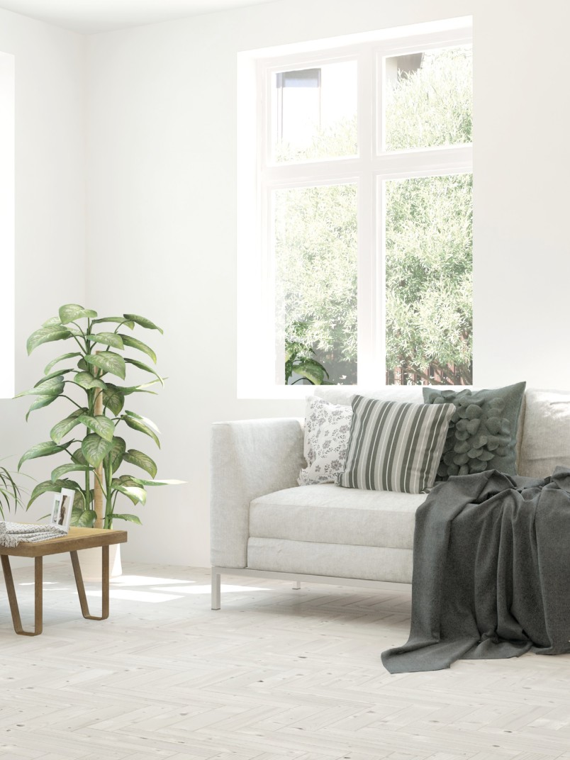 Tikkurila Optiva White, kolor Cotton - salon