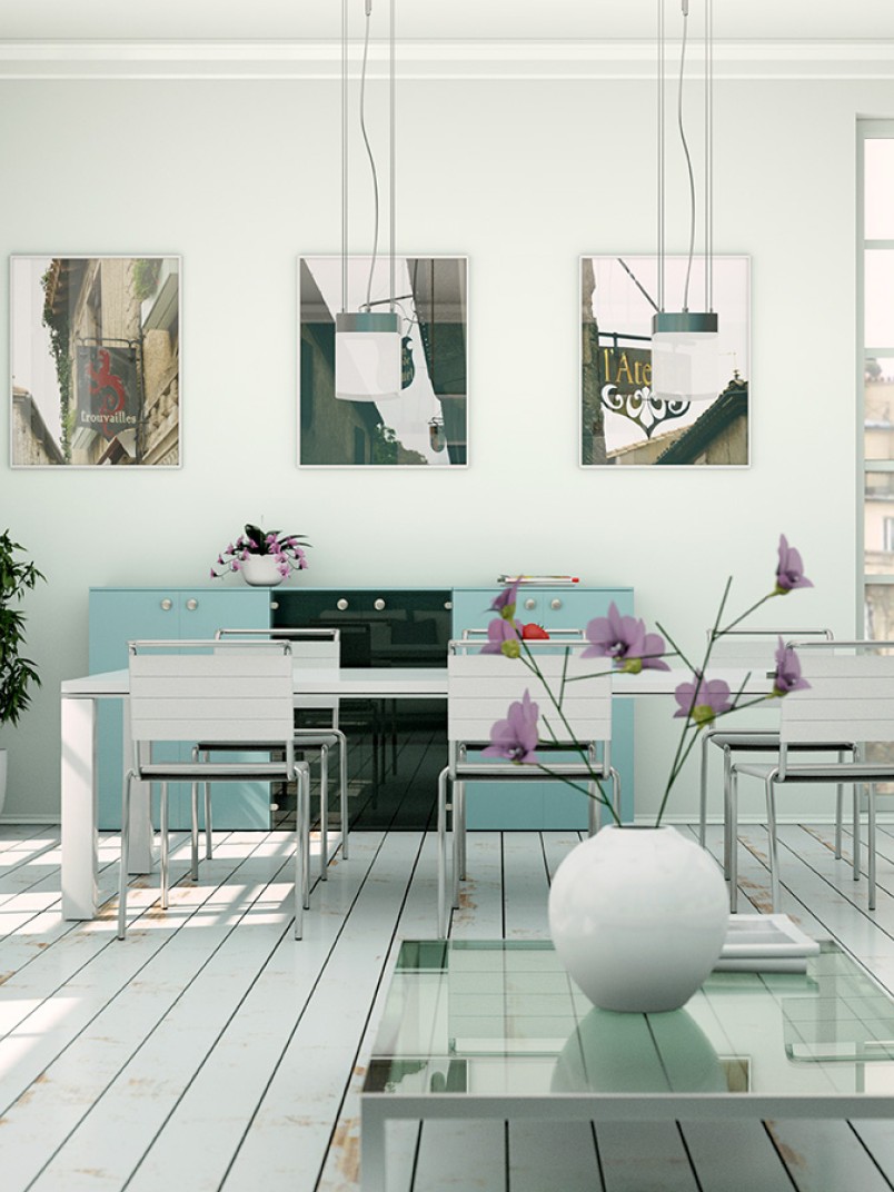 Inspiracja wnętrza w tonacji Off-white - kolor Siren