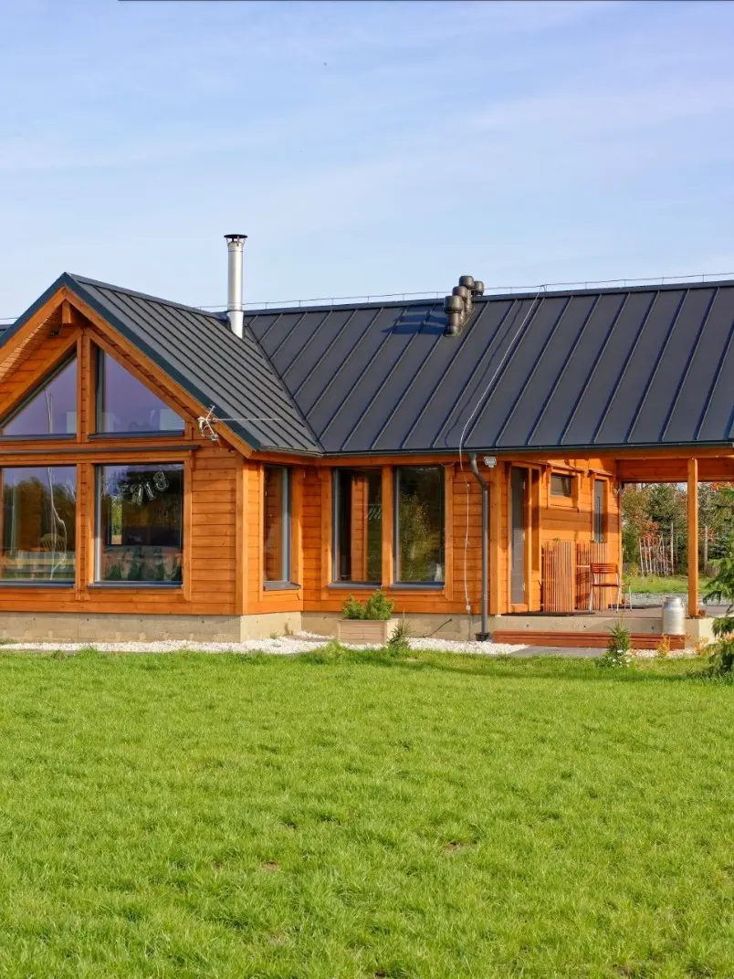 fiński domek zabezpieczony produktami Tikkurila