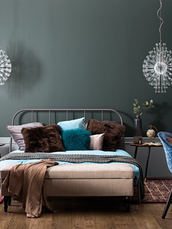 Sypialnia w kolorach Tikkurila.