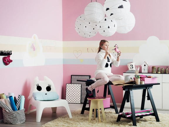 Pomysł na pokój dziewczynki w pastelowych kolorach