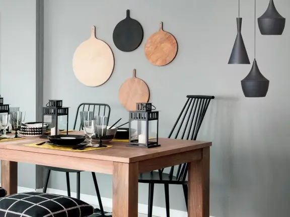 Wnętrze kuchni w szarej tonacji Tikkurila Deco Grey