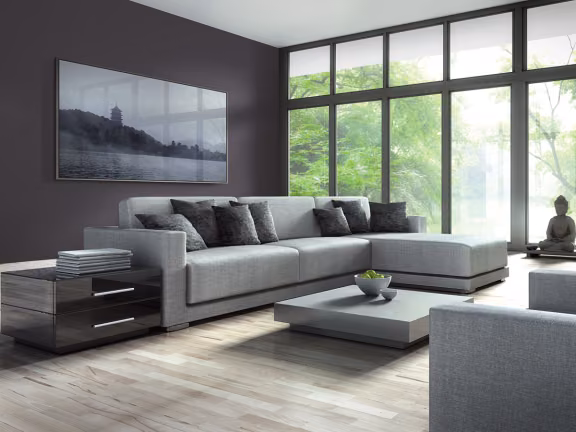 Inspiracje dla salonu w szarej tonacji Tikkurila Deco Grey