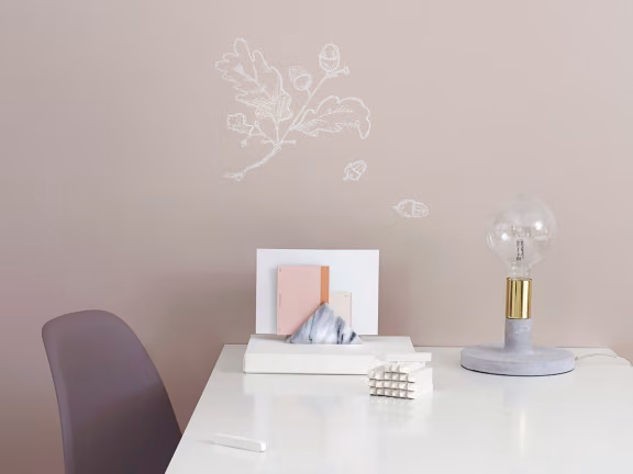 Farba tablicowa Tikkurila Liitu w sypialni