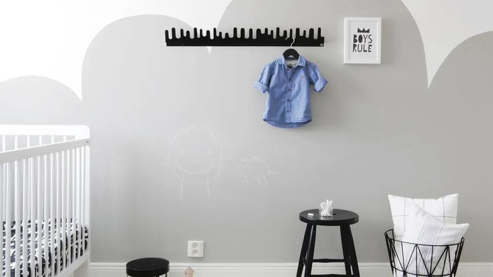Blackboard wall for kids room