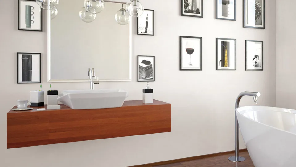 Aranżacja łazienki z wykorzystaniem białej farby