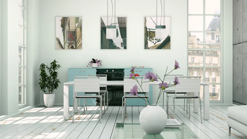 Inspiracja wnętrza w tonacji Off-white - kolor Siren