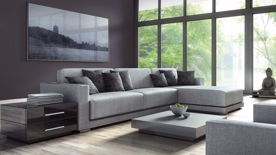Inspiracje dla salonu w szarej tonacji Tikkurila Deco Grey