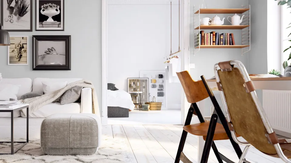 Salon inspirowany skandynawskim stylem