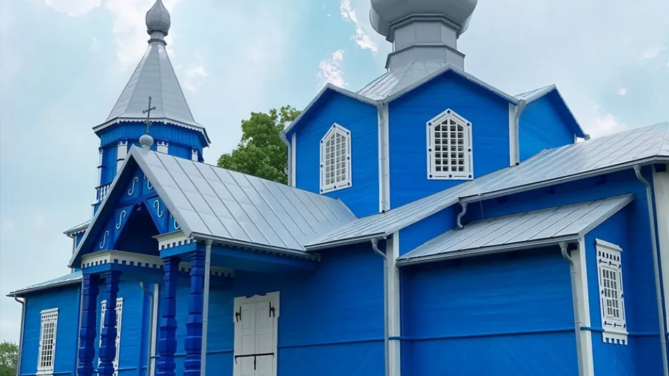Cerkiew w Pasynkach - elewacja malowana farbami Tikkurila