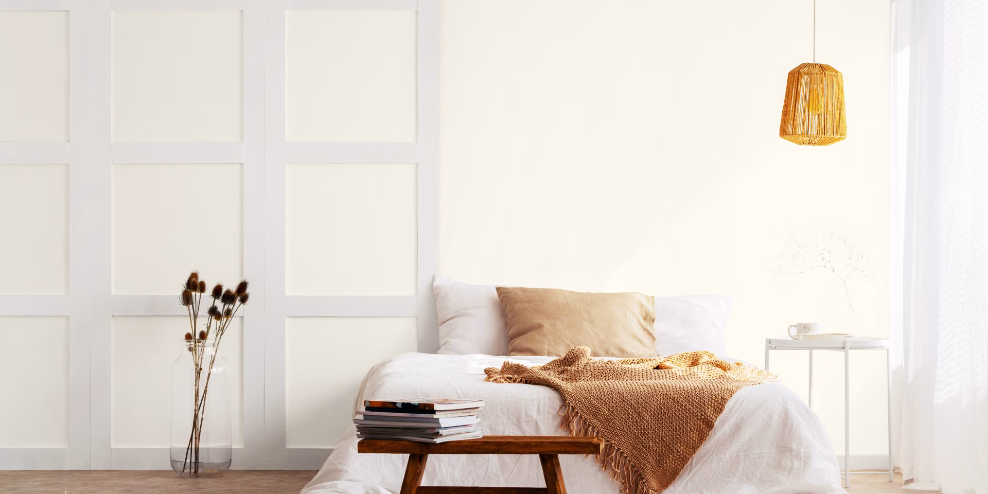 Sypialnia w tonacji Off-white - kolor Ivory