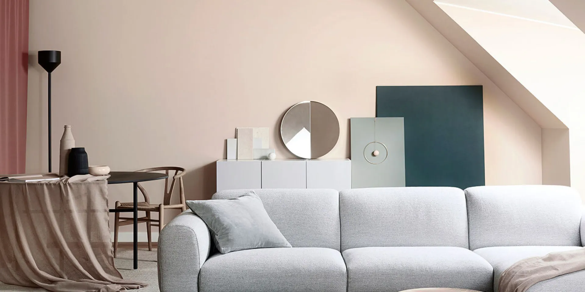 Naturalne, kremowe kolory do salonu