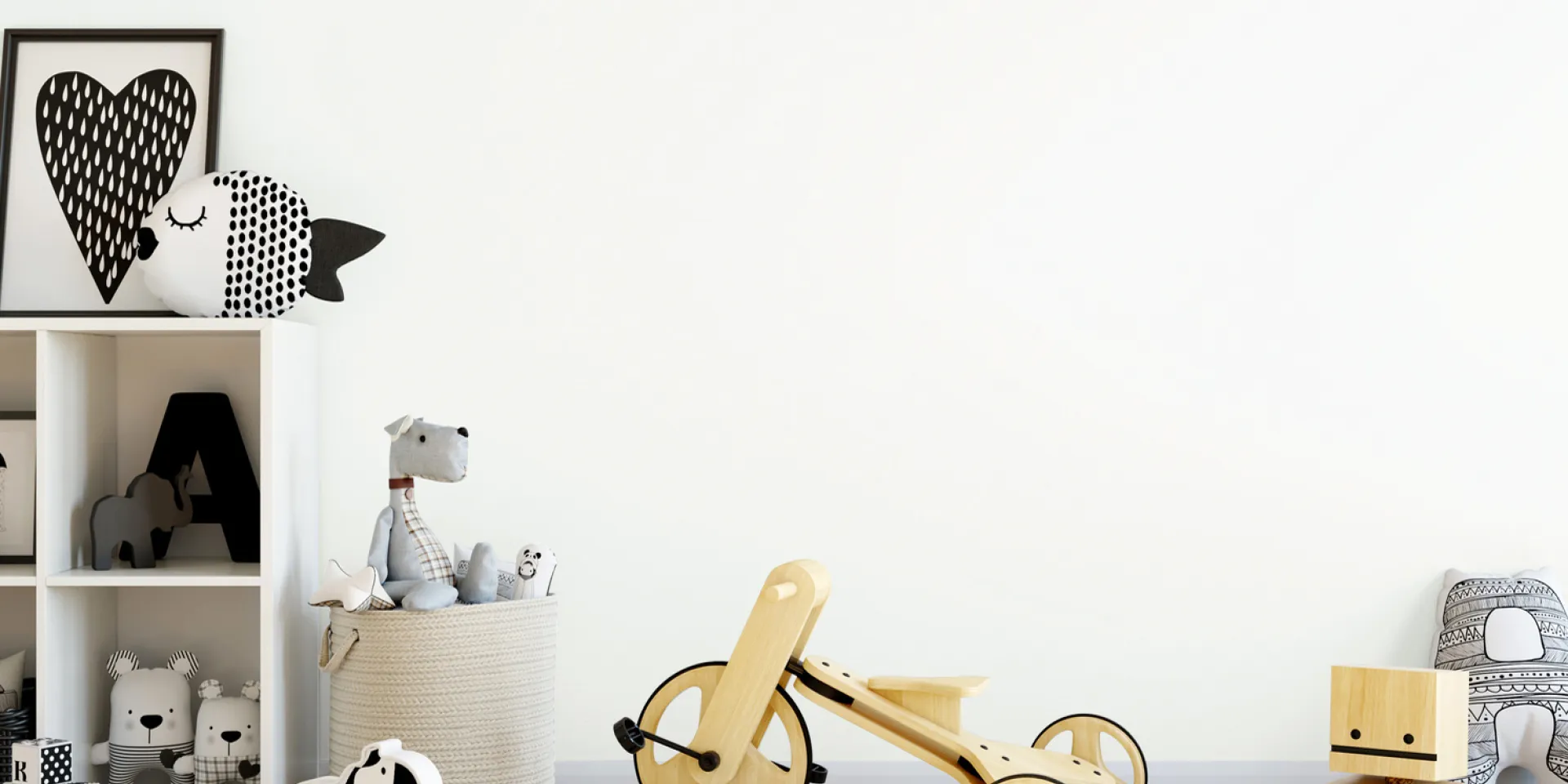 Kolor White Tea farby Tikkurila na ścianach w pokoju dziecięcym 