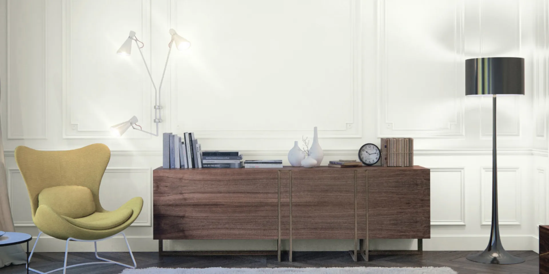 Salon w kolorze farby White Tea - Tikkurila