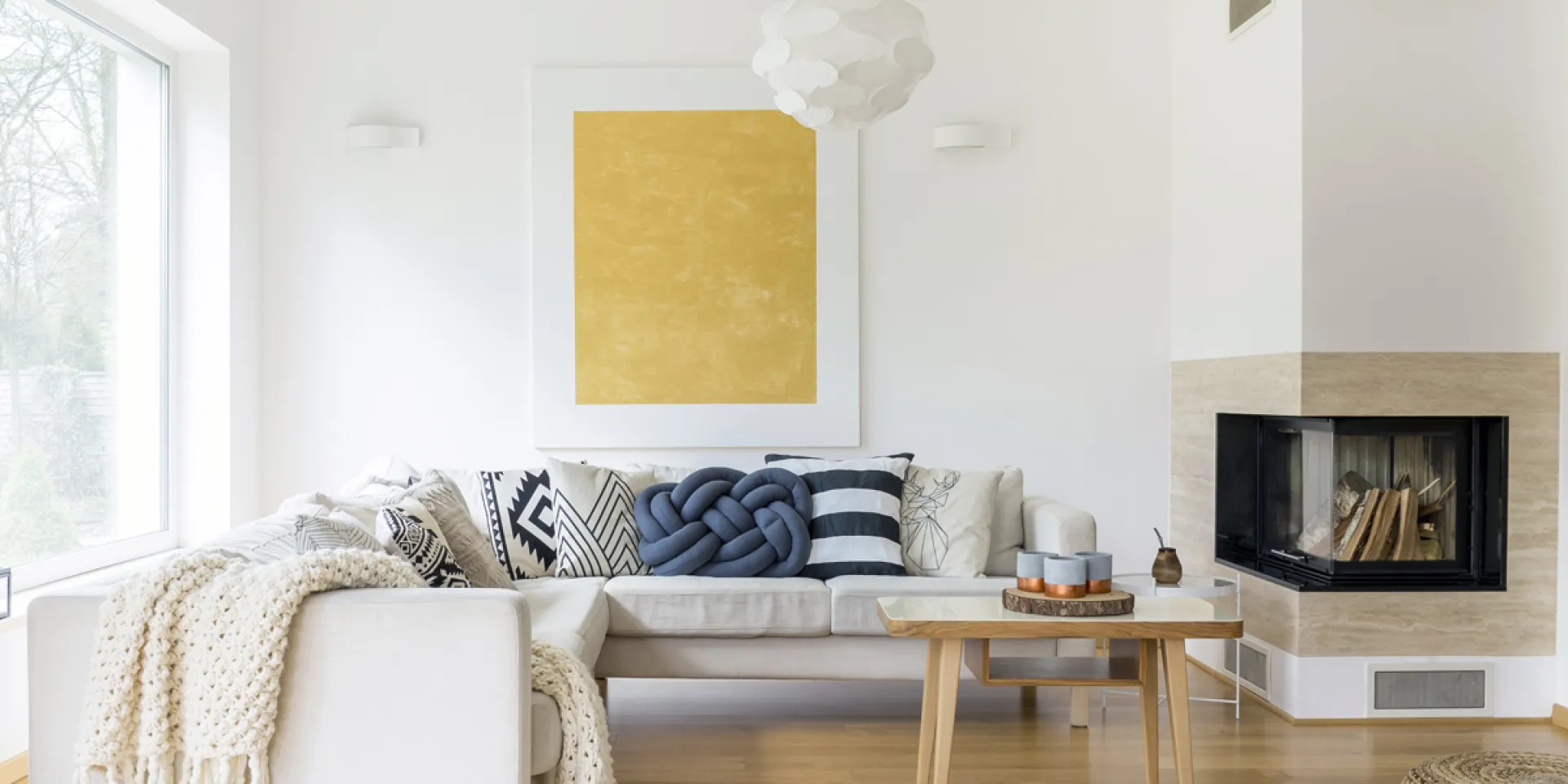 Aranżacja wnętrz w tonacji off-white Moon