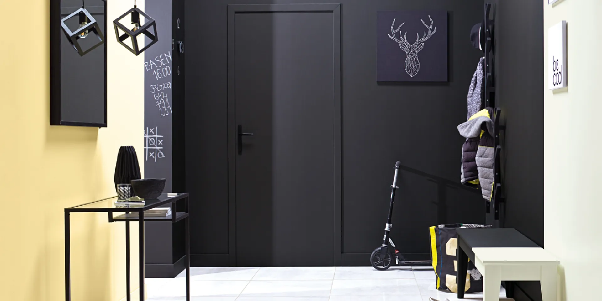 Inspiracja wnętrza z wykorzystaniem farby tablicowej