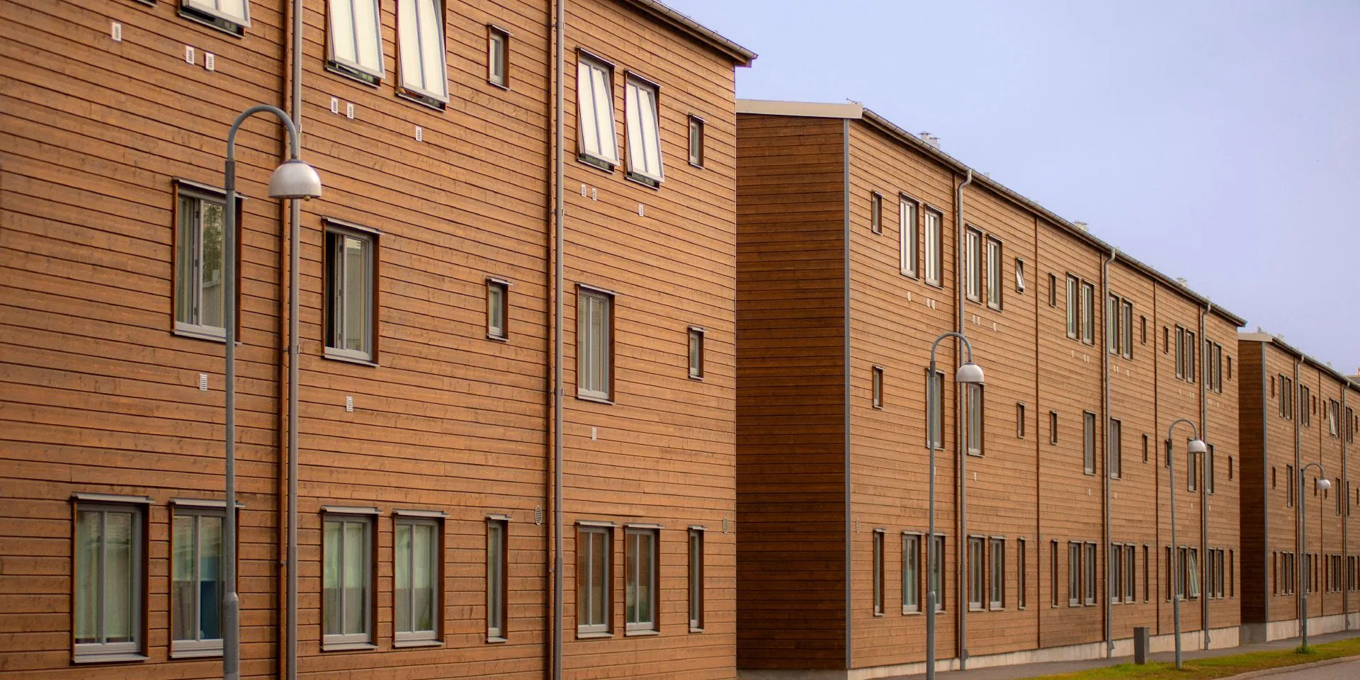 drewniane budynki w Nykoping