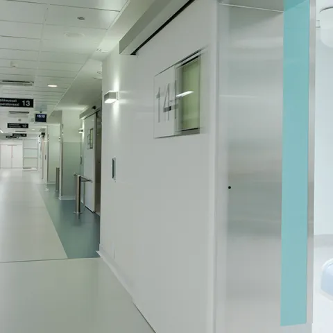 wnętrze szpitala pomalowane farbą Tikkurila Argentum