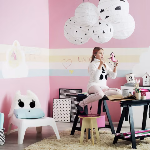 Pomysł na pokój dziewczynki w pastelowych kolorach