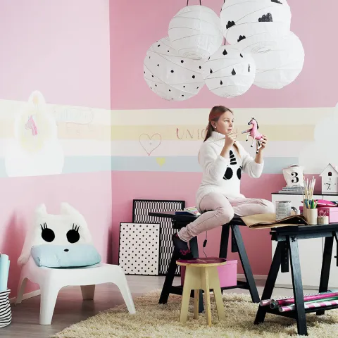 Pomysł na pokój dziewczynki w pastelowych kolorach