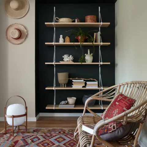 Jadalnia w palecie kolorów Tikkurila Feel The Color styl Bohemian