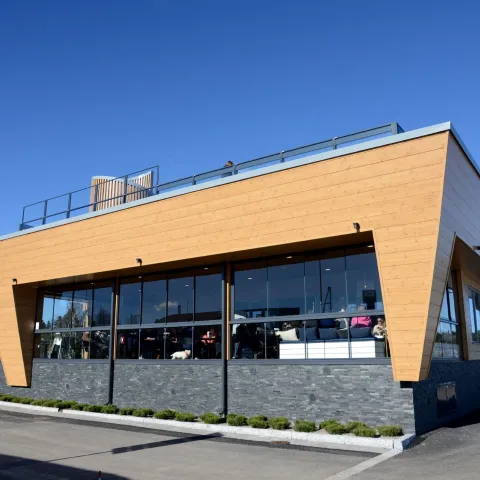 obiekt o konstrukcji z drewna