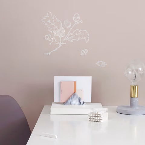 Farba tablicowa Tikkurila Liitu w sypialni