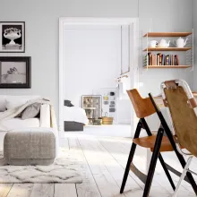 Salon inspirowany skandynawskim stylem