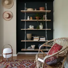 Jadalnia w palecie kolorów Tikkurila Feel The Color styl Bohemian