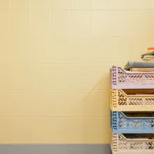 kafelki w łazience pomalowane farbą do płytek Tikkurila Luja Ceramic Tiles