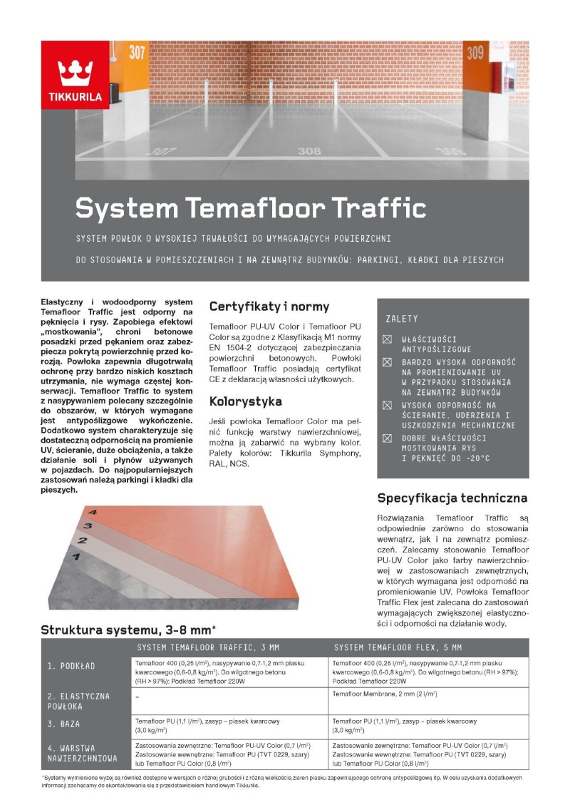 Brochura system Tikkurila Temafloor Traffic