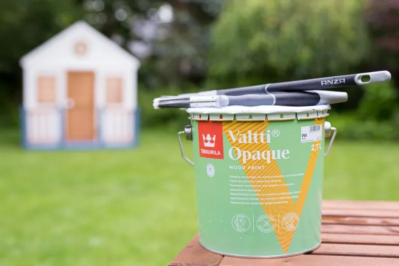 domek ogrodowy u Uli Pedantuli Tikkurila Valtti Opaque