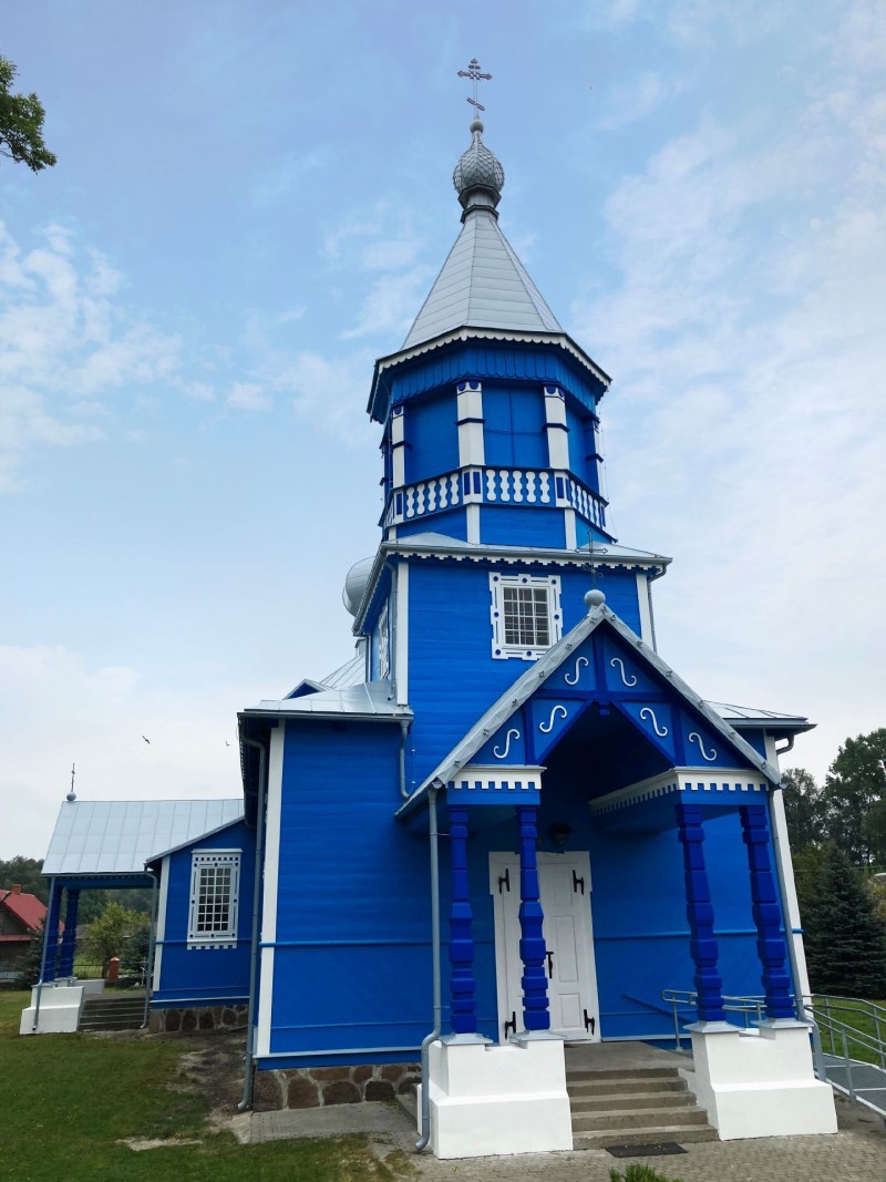 Cerkiew w Pasynkach - elewacja malowana farbami Tikkurila