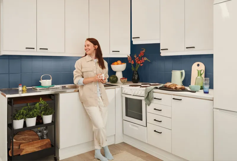 kafelki w kuchni pomalowane Tikkurila Luja Ceramic Tiles