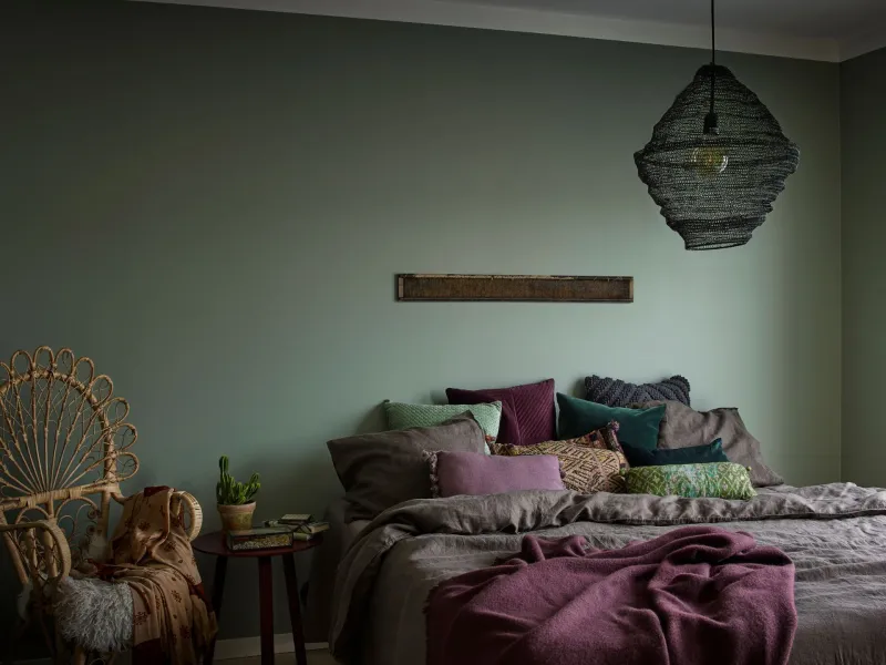 sypialnia w stylu boho