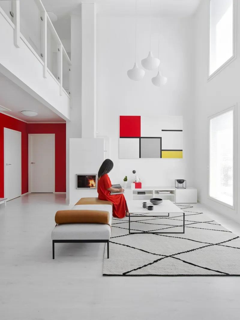 Wnętrze w kolorach w stylu Modern